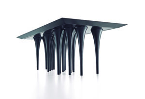 Uultis Design's Pin dining table is designed by Sergio Batista.