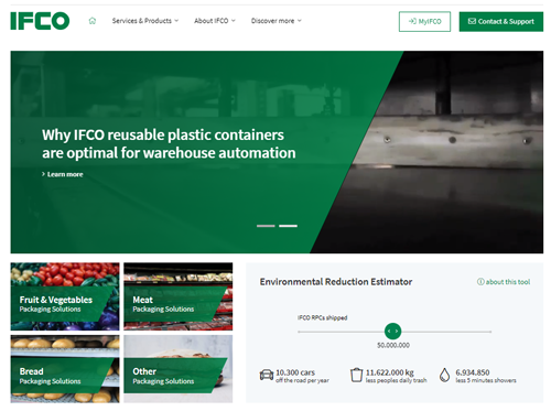 The reusable packaging solutions provider recently announced the launch of its new company website