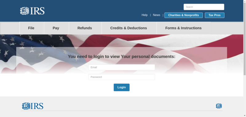A fake IRS site used in a set of phishing campaigns observed by Akamai from August to October.