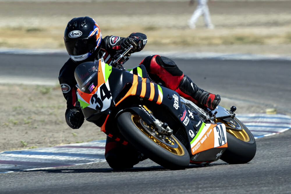 Alan Cathcart takes a spin on Rennie’s Pikes Peak-winning Aprilia Tuono 1100 RSV Factory