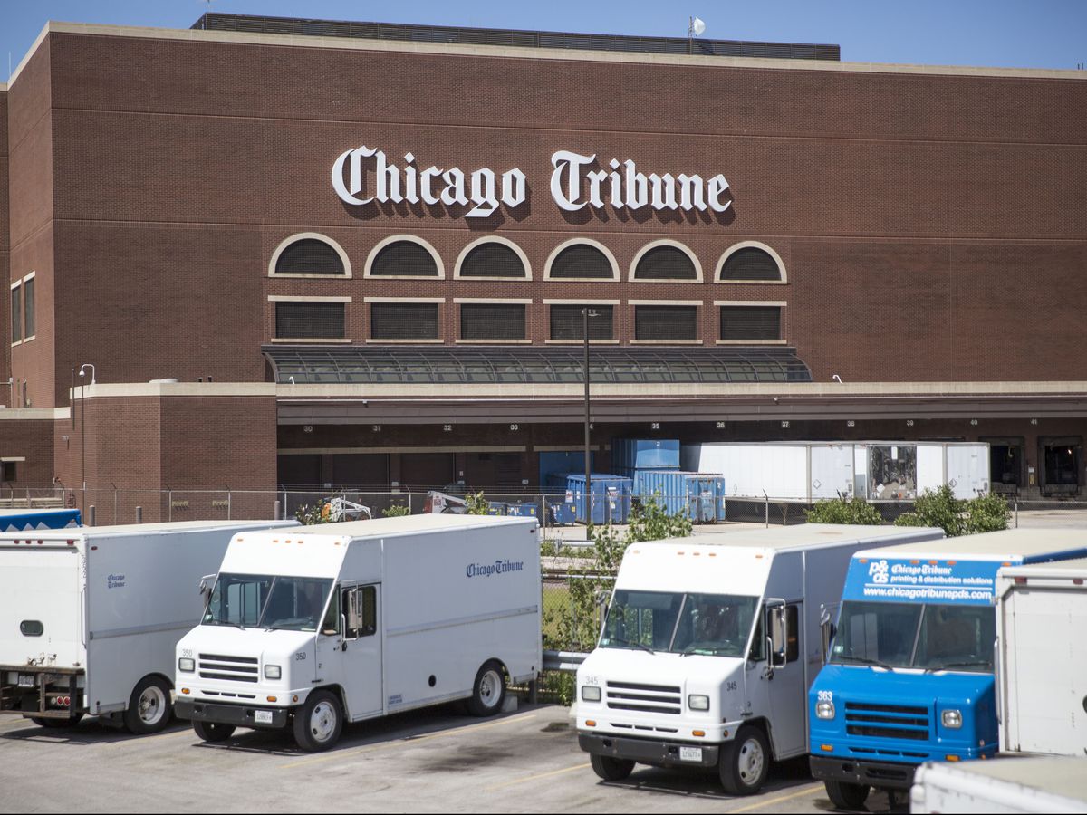 The Chicago Tribune Freedom Center printing plant, at 777 W. Chicago Ave. | Sun-Times file photo