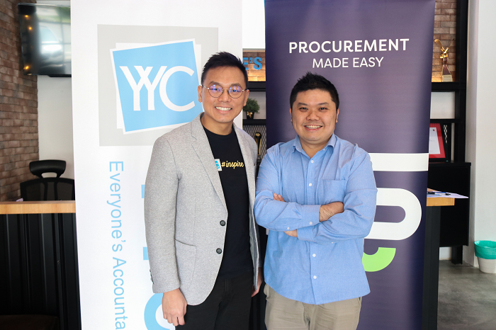 Yap Chi Chau, group executive chairman, YYC Advisors and Jonathan Oh, Supplycart CEO and cofounder.
