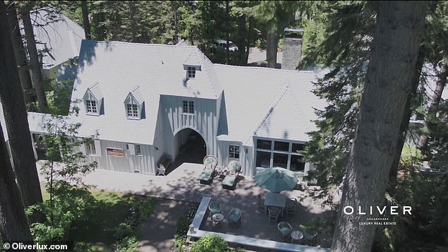 Most recently Zuckerberg spent more than $59million for two adjacent homes in Lake Tahoe. One of the properties is seen above