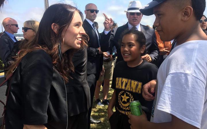 Prime Minister Jacinda Ardern at Rātana Pā.