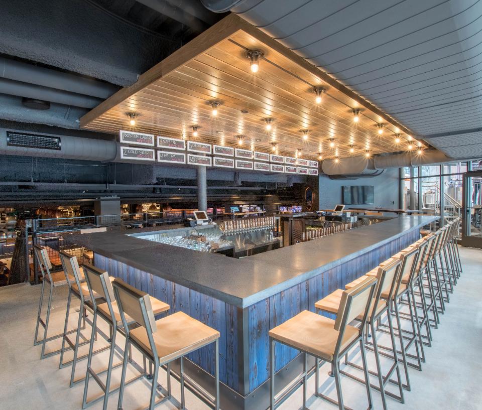 Samuel Adams taproom bar