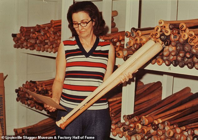 Ruby Judd worked at Louisville Slugger for 50 years filling ordered filling orders and doing quality inspection. She was identified by her niece, Laura Quiggins, who said: ‘She was very proud of her job, very proud of the product that they put out'
