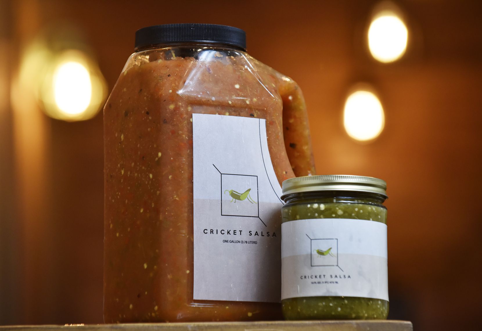 The Costilla family's Cricket Salsa red is mild, while the roasted verde is hot.