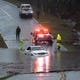 A car was stuck in flooding on Duvall Drive in Greenville from heavy rain Thursday, Feb. 06, 2020.