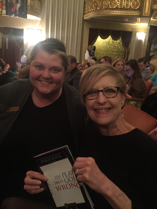Attending “The Play That Goes Wrong” at the Orpheum were Charlene Honeycutt and Kacky Walton. - MICHAEL DONAHUE