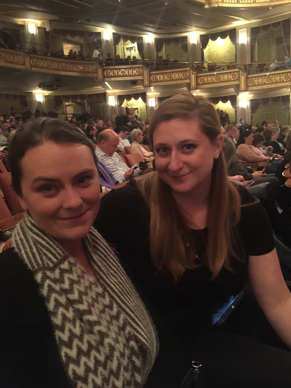 Meghan Stuthard and Holly Whitfield at “The Play That Goes Wrong” - MICHAEL DONAHUE