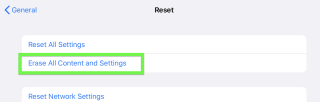 erase all content and settings - how to reset ipad step by step instructions