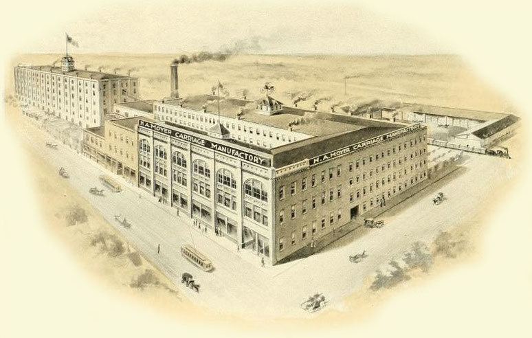 As the first decade of the 20th century wound down, the factory expanded and branched out into cars.