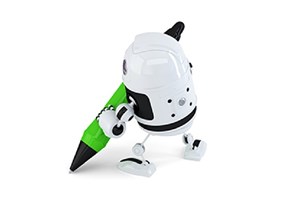 Robot with pen