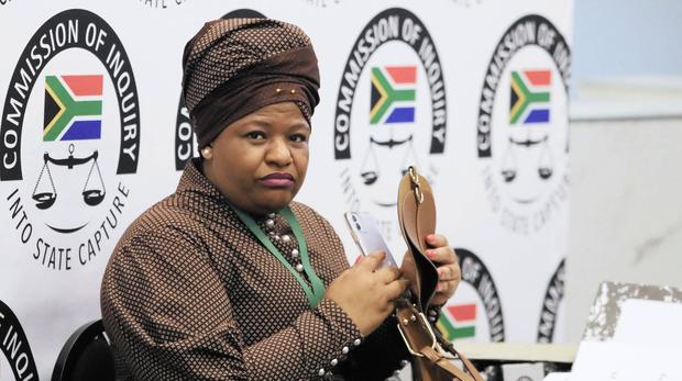 Nontsasa Memela, the former procurement head of SAAT, during the Zondo Commission of Inquiry. Picture: Simphiwe Mbokazi/Reuters/African News Agency (ANA)