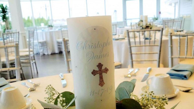 LMNO recently designed centerpieces for a baptism held