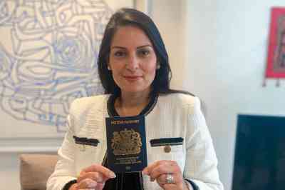 Priti Patel said she “cannot wait” to travel on the new British passport