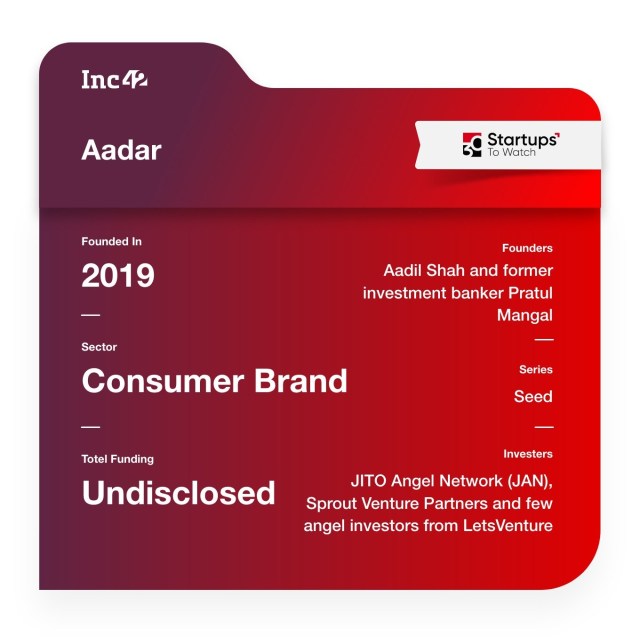 AADAR STARTUP CONSUMER BRAND
