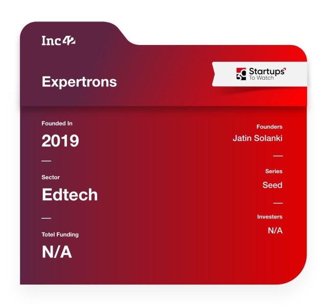 Expertrons edtech startup