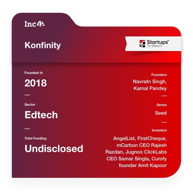 Konfinity edtech startup