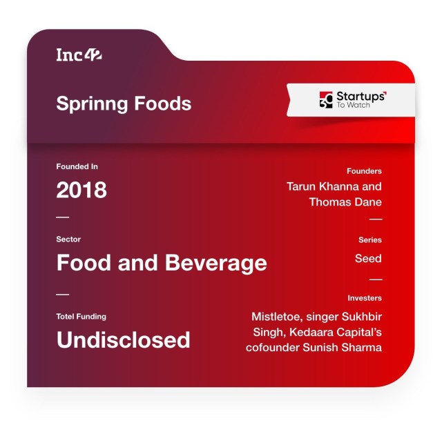 Sprinng Foods food startup