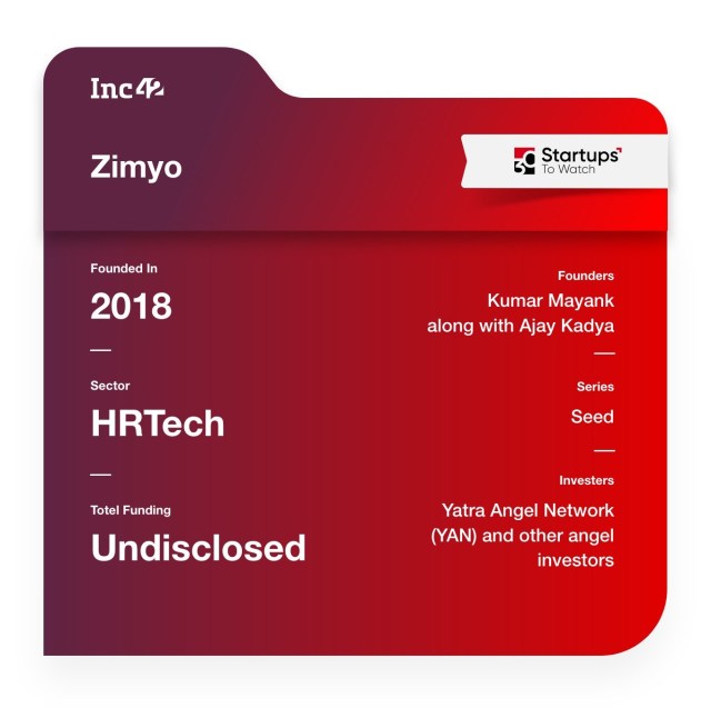 Zimyo hrtech startup