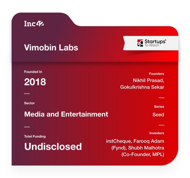 Vimobin Labs media startup