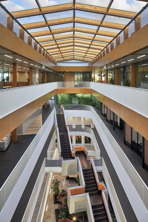 Inside the EDGE Olympic building
