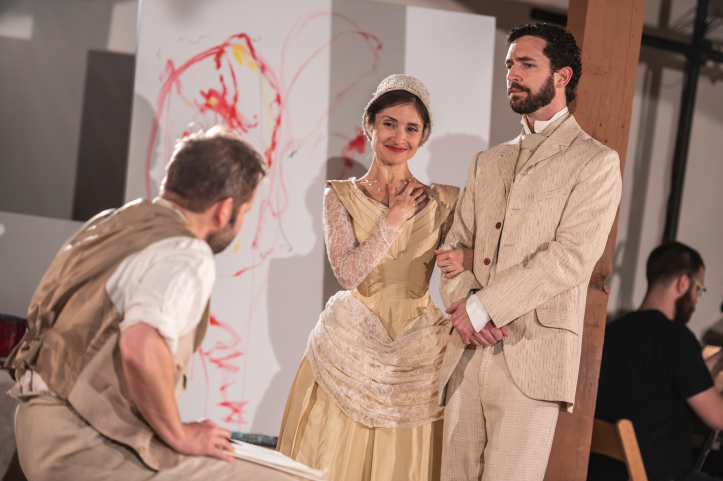 Photos by Dahlia Katz features_ Evan Buliung, Tracy Michailidis, & Eric Craig Set and Costumes by Michelle Bohn Lighting Design by Wendy Lundgren