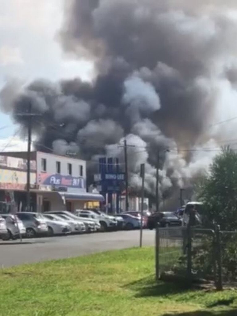 An employee was missing in the blaze.