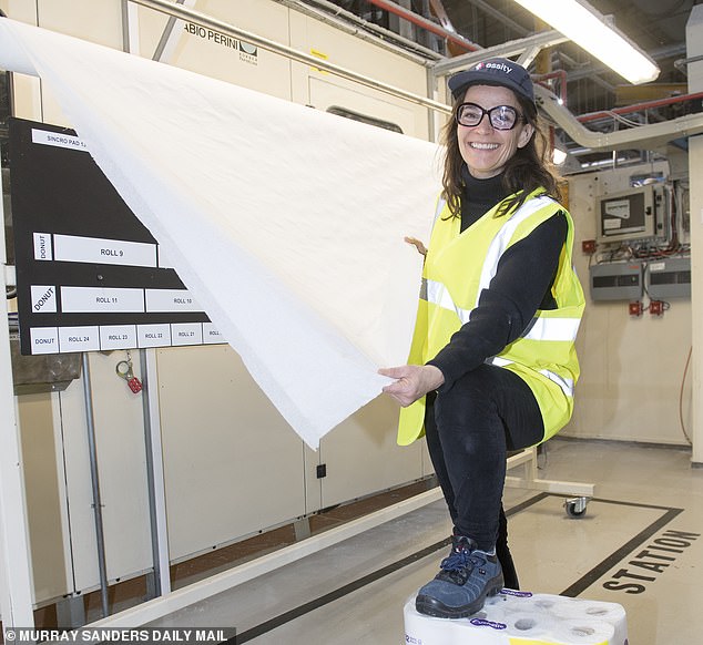 Jane Fryer spoke to experienced staff at the toilet paper mill on Thursday, their conversations ranging from coronavirus panic buying to the great scrunch or fold debate