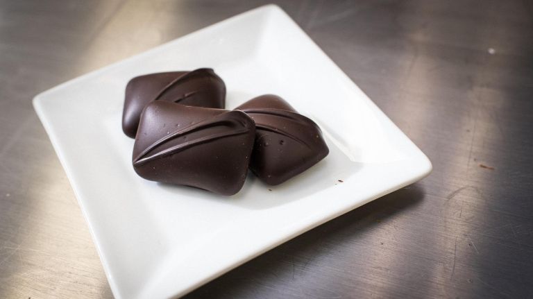 The chocolate sponge candy at Schwartz Candies in