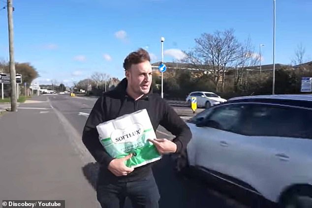 The DJ, known as Disco Boy, wanted to do his own version of running a cherry stall by bulk-buying toilet paper and selling it in Whitstable, Kent