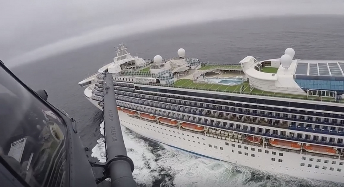 Grand Princess cruise ship off the coast of California | California National Guard via AP Grand Princess cruise ship off the coast of California | California National Guard via AP