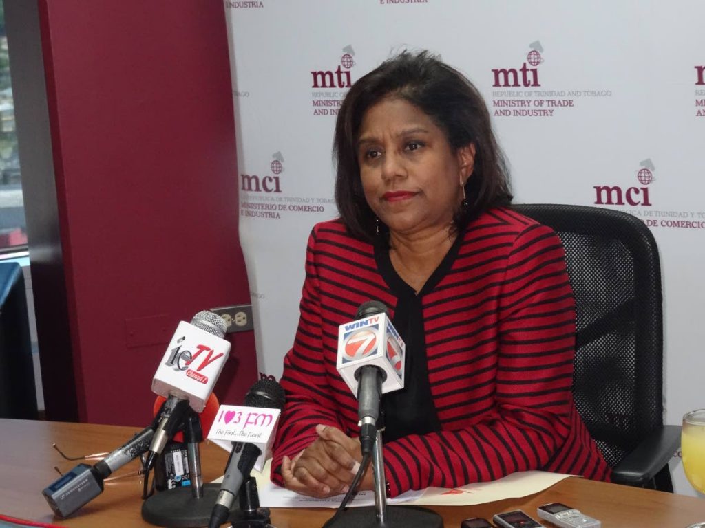 Minister of Trade and Industry, Paula Gopee-Scoon. PHOTO COURTESY THE MINISTRY OF TRADE AND INDUSTRY - 