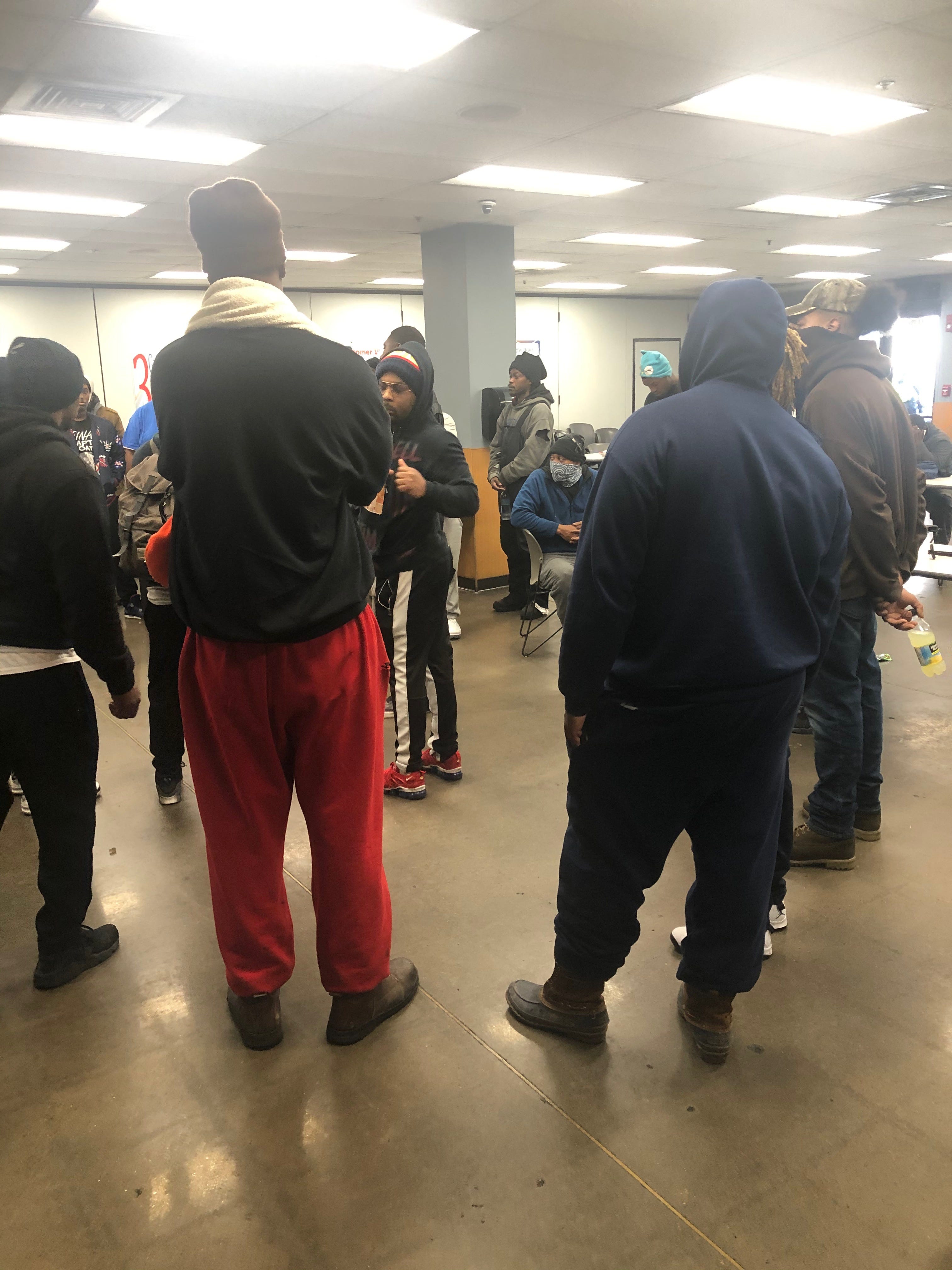Warehouse workers who've stopped fulfilling orders at Kroger's Delta Distribution Center in Memphis have stopped work after learning a co-worker tested positive for coronavirus, taken May 26, 2020.