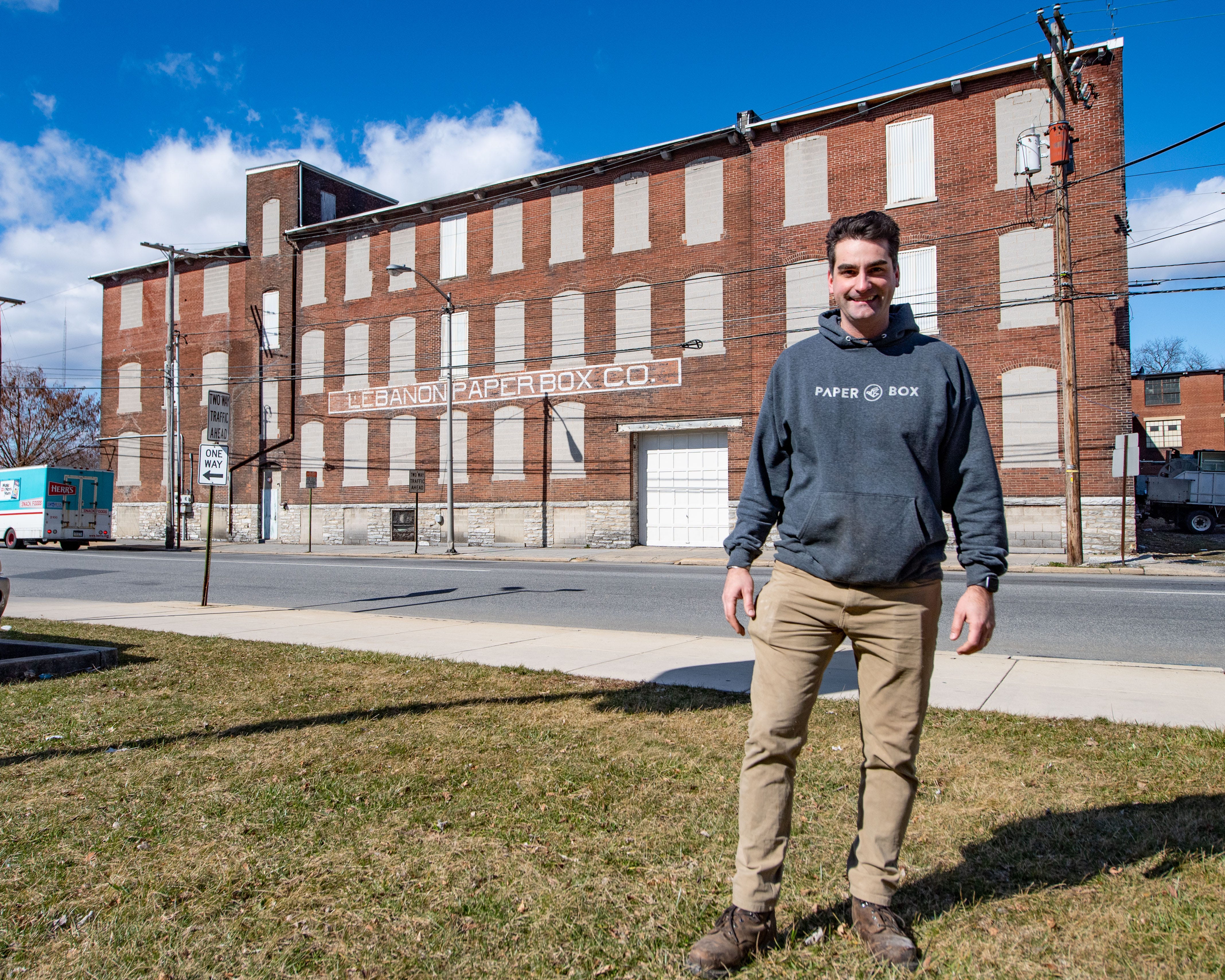 Real estate developer Bryan Donovan is hoping turn the Paper Box building into a hub for business and community, February 27, 2020.