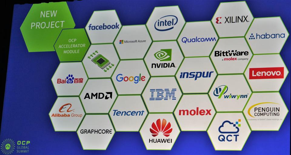 Cloud-related logos at OCP Global Summit