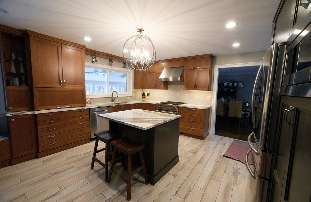 ERICA MILLER/STAFF PHOTOGRAPHER  
Recently renovated kitchen by Marianne Clifford at 3 Hearthstone Drive in Gansevoort on Thursday, February 13, 2020.
