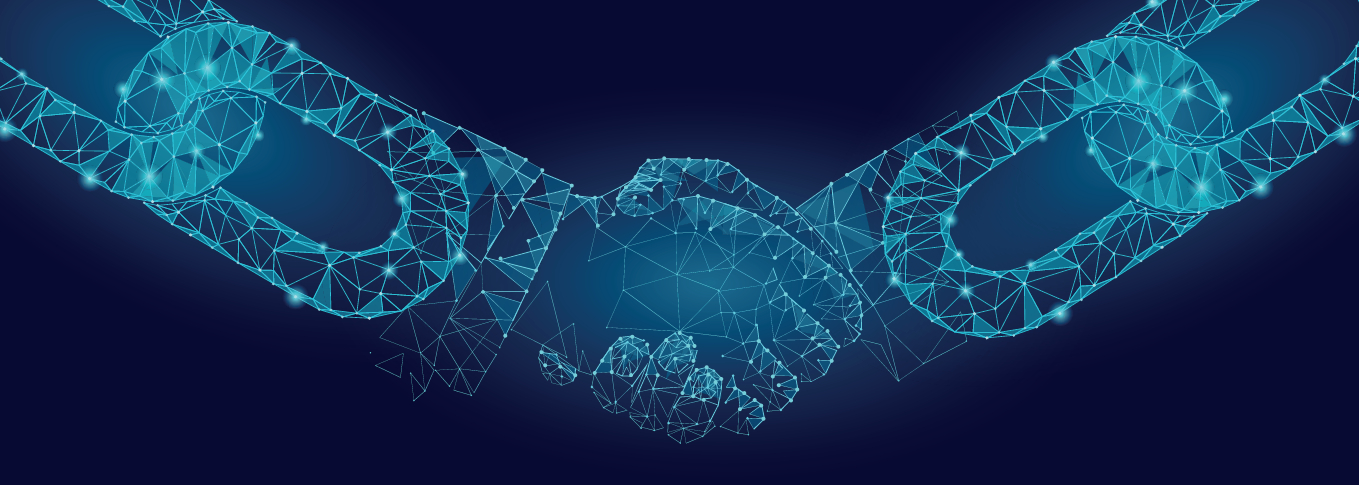 CROP - Blockchain - Connectivity - Stock image