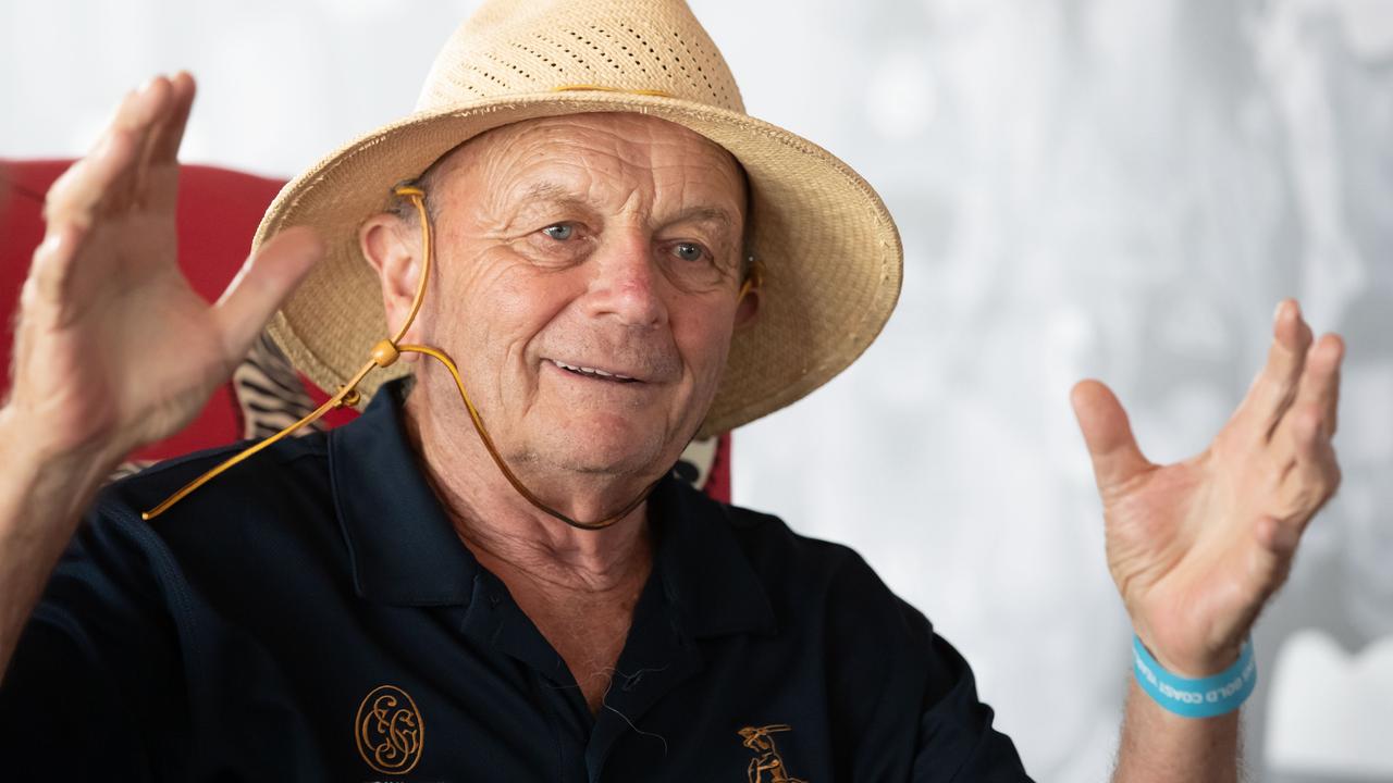 Gerry Harvey says he’ll back Australian manufacturers amid the coronavirus crisis. Picture: Luke Marsden Gerry Harvey says he’ll back Australian manufacturers amid the coronavirus crisis. Picture: Luke Marsden