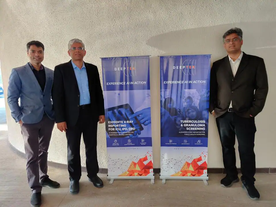 Anirudh Pant, Ajit Patil and Dr A Kharat, founders, Deep Tek Anirudh Pant, Ajit Patil and Dr A Kharat, founders, Deep Tek