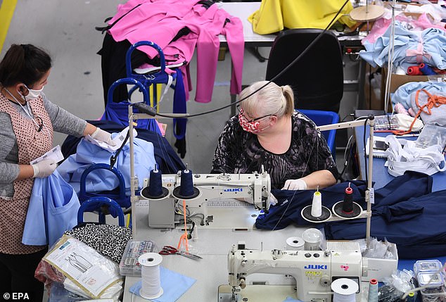 The ASOS clothes factory switched its production line in order to cater for the NHS staff needing PPE