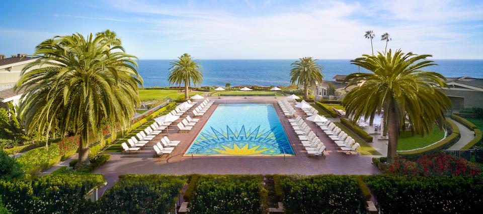 Luxury hotel travel pool