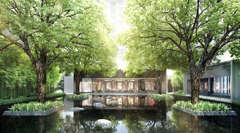 Luxury four seasons hotel travel pool
