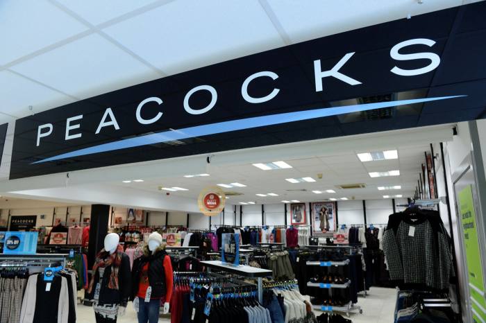 A Peacocks store in the UK. The retailer has told its Bangladeshi clothes manufacturer Denim Expert that it would no longer pay the clothes maker for any of the items it had ordered, including 'stock already handed over'