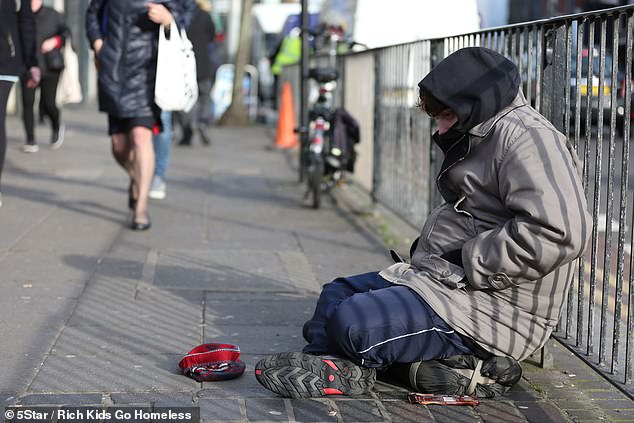 James was convinced he could find a job and get off the streets in no time, but had to resort to begging instead