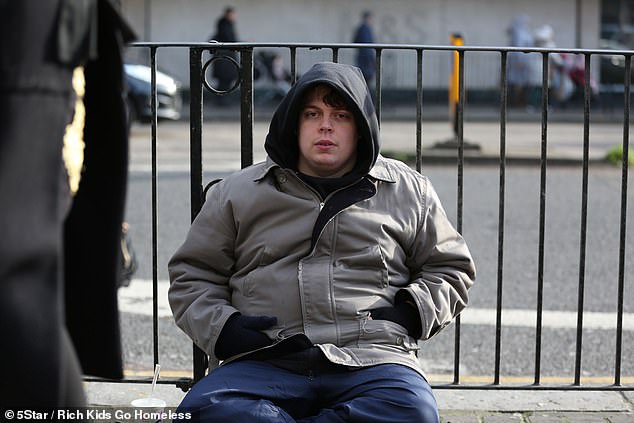 After three days spent as a homeless man in Ealing, James said he could not express how degrading sleeping on the floor was