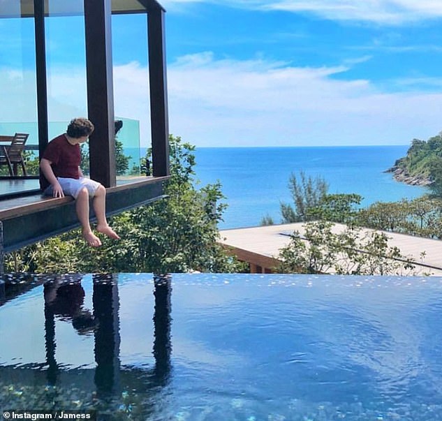 Enjoying his private villa in Phuket. At the end of the programme, James said he understood homeless people better