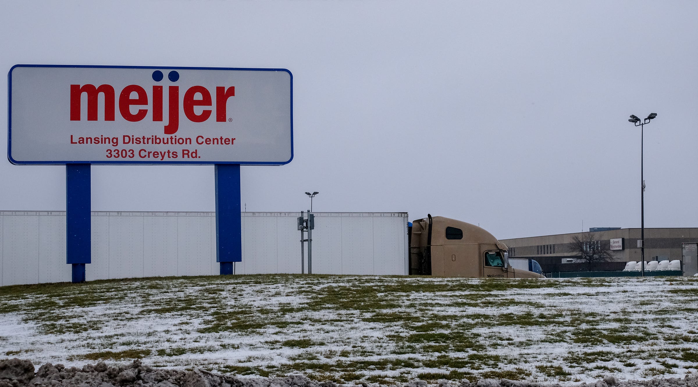 The Meijer Lansing Distribution Center on Creyts Road Saturday, Jan. 25, 2020.