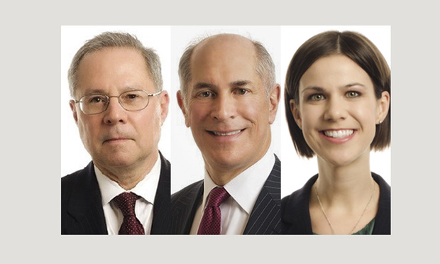 Robert L. Hickok, Jay Dubow and Whitney Redding of Pepper Hamilton